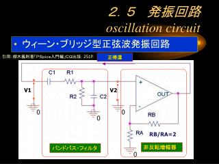 ２．５ 　発振回路 oscillation circuit
