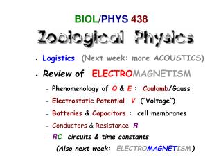 BIOL / PHYS 438