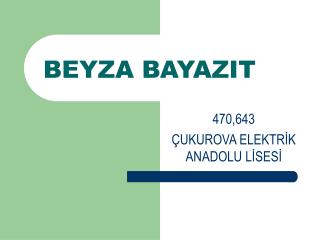 BEYZA BAYAZIT