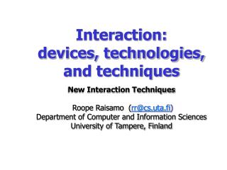 Interaction Overview