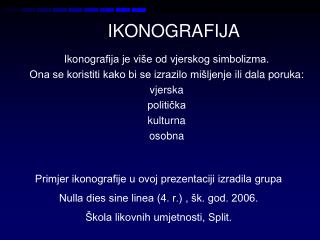 I K ONOGRA FIJA