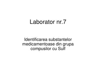 Laborator nr.7
