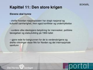 Kapittel 11: Den store krigen