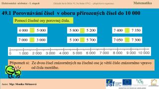 49.1 Porovnávání čísel v oboru přirozených čísel do 10 000