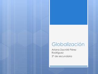 Globalización