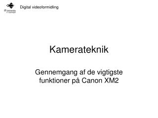 Kamerateknik
