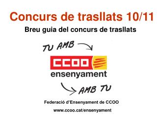 Concurs de trasllats 10/11