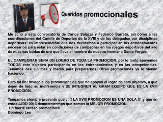 Queridos promocionales