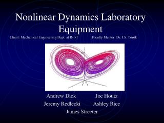 Nonlinear Dynamics Laboratory Equipment