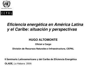 Eficiencia energética en América Latina y el Caribe: situación y perspectivas