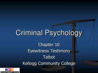 Criminal Psychology