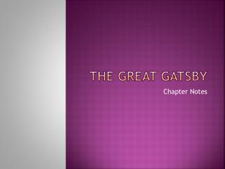 The great gatsby