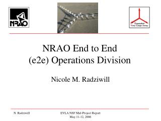 NRAO End to End (e2e) Operations Division
