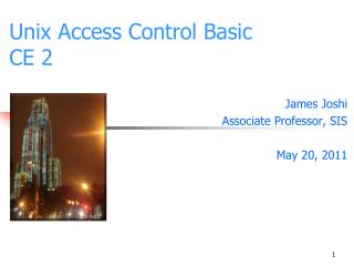 Unix Access Control Basic CE 2