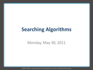 Searching Algorithms