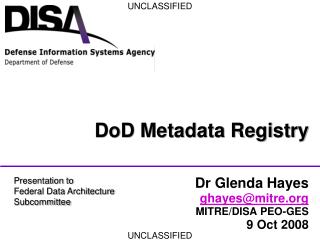 DoD Metadata Registry