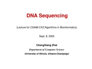 DNA Sequencing