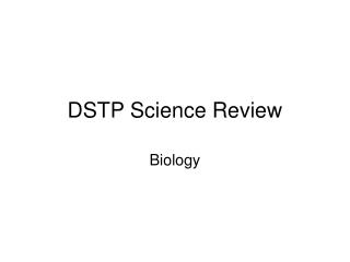 DSTP Science Review