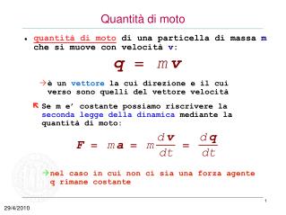 Quantità di moto