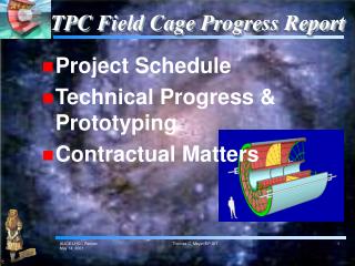 TPC Field Cage Progress Report