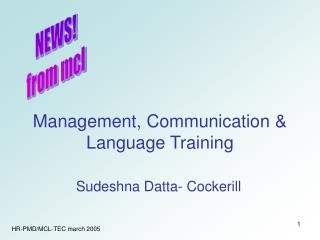 Management, Communication &amp; Language Training