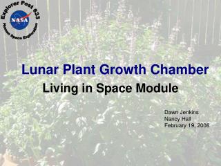 Lunar Plant Growth Chamber