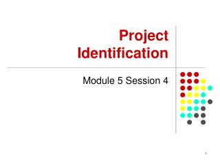 Project Identification