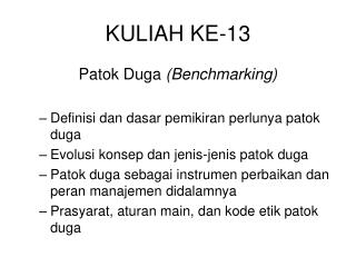 KULIAH KE-13