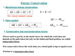 Energy Conservation