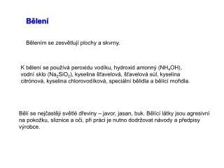 Bělení