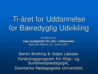 Ti-året for Uddannelse for Bæredygtig Udvikling