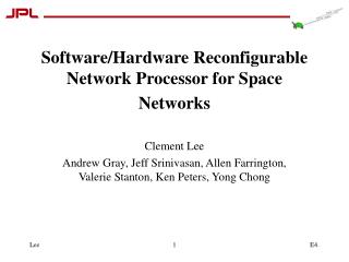 Software/Hardware Reconfigurable Network Processor for Space Networks