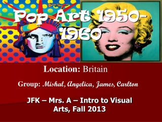 Pop Art 1950-1960