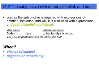 Expressions of doubt, disbelief, or denial