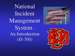 PPT - National Incident Management System - An Introduction (IS-700 ...