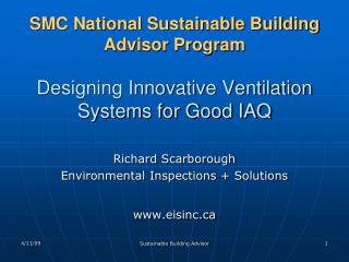 Richard Scarborough Environmental Inspections + Solutions eisinc