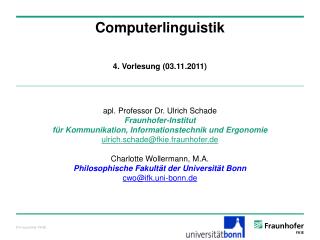 Computerlinguistik