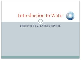 Introduction to Watir