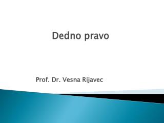 Dedno pravo