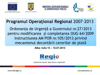 Programul Operaţional Regional 2007-2013