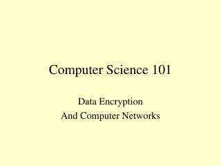 Computer Science 101