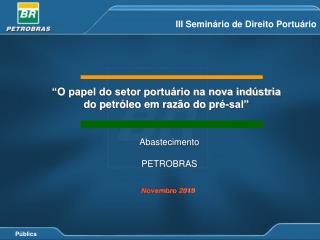 III Seminário de Direito Portuário