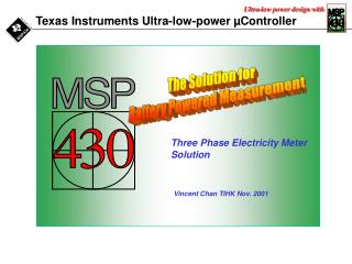Texas Instruments Ultra-low-power µController