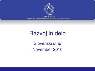 Razvoj in delo