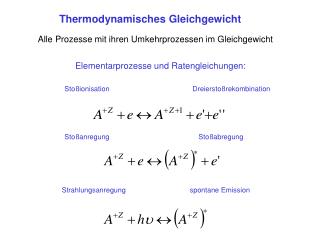 Thermodynamisches Gleichgewicht