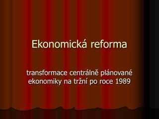 Ekonomická reforma