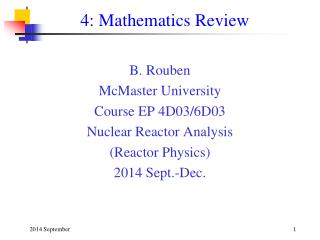 4: Mathematics Review