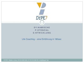 Dy:namische P:otenzial E:ntwicklung