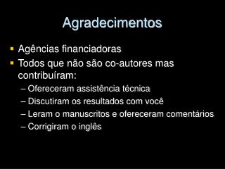 Agradecimentos