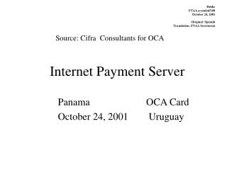 Internet Payment Server
